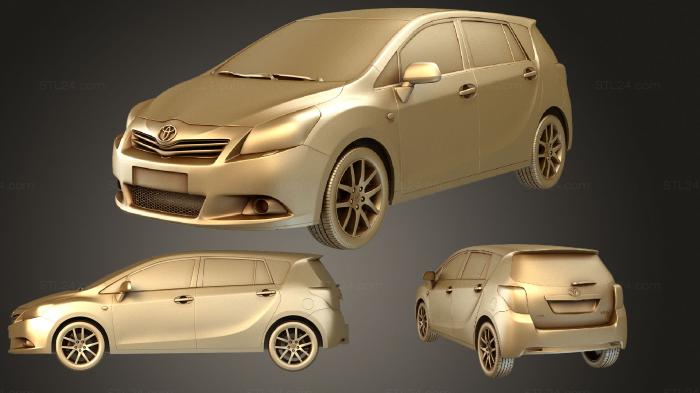Автомобили и транспорт (Toyota Verso 2012, CARS_3708) 3D модель для ЧПУ станка